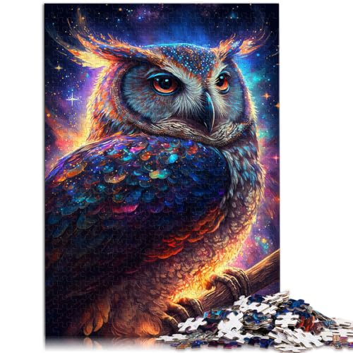 Puzzle für Erwachsene, Nebeleule, 1000 Teile, Puzzle für Erwachsene, 50 x 75 cm, Holzpuzzle für Erwachsene und Kinder ab 14 Jahren, Erwachsene von BBVNFLIR