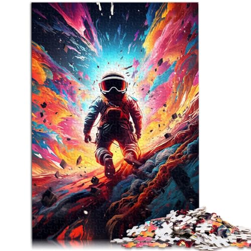 Puzzle für Erwachsene, Spacenaut, bunt, 1000 Teile, Puzzle 50 x 75 cm, Holzpuzzle für Erwachsene und Familien, Lernspiel, Herausforderungsspielzeug von BBVNFLIR