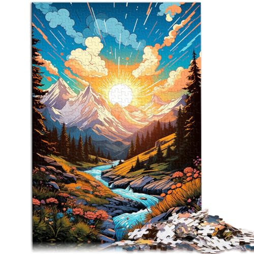 Puzzle für Erwachsene 1000 Teile Sonnenuntergang Berge Lernspielzeug EIN Kunstwerk für Teenager ab 14 Jahren 50x75cm Puzzle für Erwachsene 1000 Teile Sonnenuntergang Berge Lernspielzeug EIN Kunstwerk für Teenager ab 14 Jahren 50x75cm von BBVNFLIR