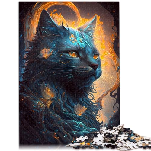 Puzzle für Erwachsene Maine Coon Katze Puzzle für Erwachsene 1000 Teile 50x75cm Holzpuzzle Geeignet für Erwachsene und Kinder ab 14 Jahren Familienaktivität von BBVNFLIR