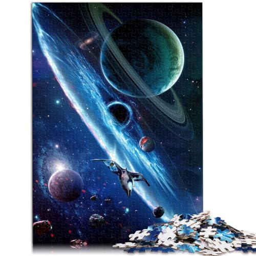 Puzzle für Erwachsene Planet Explosion 1000 Teile Puzzle 50x75cm Holzpuzzle Geeignet für Kinder ab 14 Jahren Lernspiel Herausforderungsspielzeug von BBVNFLIR