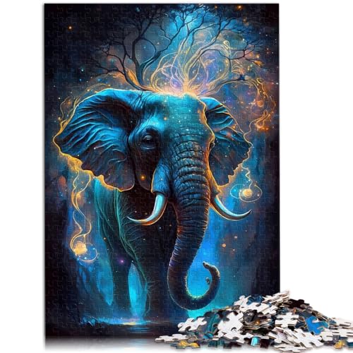 Puzzle für Erwachsene Unglaubliches Elefanten-Spaß-Puzzle für Erwachsene, 1000 Teile, 50 x 75 cm, Holzpuzzle, Geeignet für Erwachsene und Kinder ab 14 Jahren von BBVNFLIR