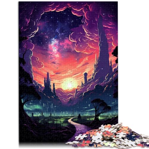 Puzzle für Erwachsene Wunderbare Nachtstadt 1000 Teile Puzzle für Erwachsene 50x75cm Holzpuzzle für Erwachsene & Kinder ab 14 Jahren Spielzeug-Wanddekoration von BBVNFLIR