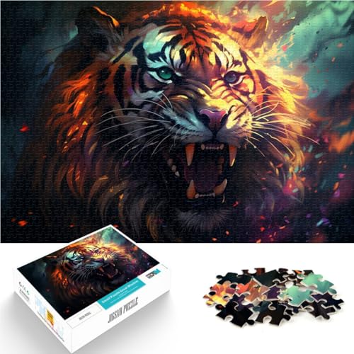 Puzzle für Erwachsene mit 1000 Teilen Tigermalerei Denkspiel ganze Familie für Teenager ab 14 Jahren 50x75cm Puzzle für Erwachsene mit 1000 Teilen Tigermalerei Denkspiel ganze Familie für Teenager ab 14 Jahren 50x75cm von BBVNFLIR