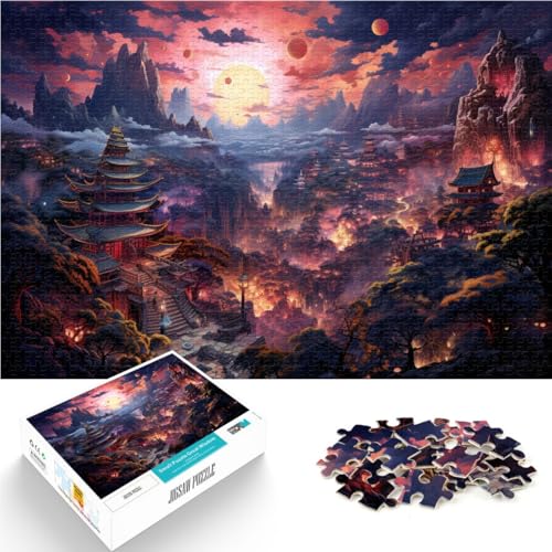 Puzzle für Erwachsene und Kinder Kiyomizudera-Tempel, Japan Puzzle für Erwachsene 1000 Teile 50x75cm Holzpuzzle für Erwachsene Geschenke Spielzeug Wanddekoration von BBVNFLIR