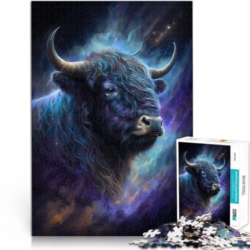 Puzzle für Erwachsene und Teenager, Space Art Yak, 1000 Teile, Puzzle für Erwachsene, Geschenke, 50 x 75 cm, Holzpuzzle für Kinder ab 14 Jahren, Lernspiele für Erwachsene und Kinder von BBVNFLIR