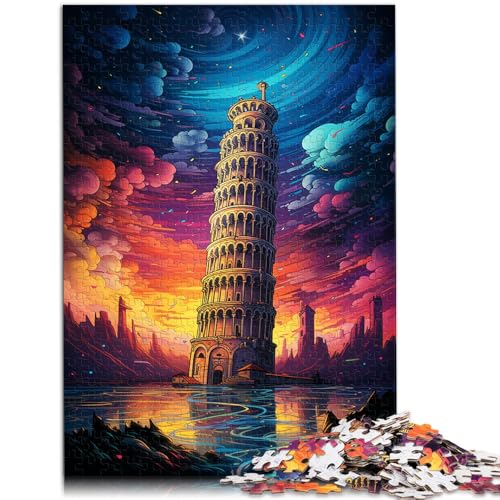 Puzzle für Kinder, Schiefer Turm von Pisa, Italien, für Erwachsene, 1000 Teile, Puzzle, 50 x 75 cm, Geeignet für Erwachsene und Kinder ab 14 Jahren, Spiele, Spielzeug, Geschenk von BBVNFLIR