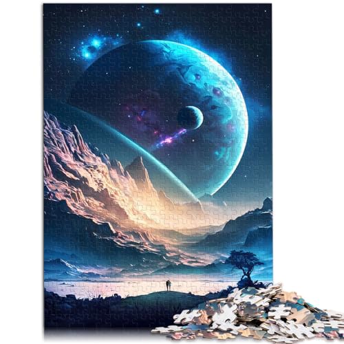 Puzzle für Planetary Paradise Puzzle für Erwachsene 1000 Teile 50x75cm Holzpuzzle für Erwachsene Geschenke Lernspiele für Erwachsene und Kinder von BBVNFLIR