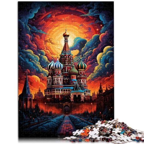 Puzzle für Russland, Rotes Quadrat, Puzzle 1000 Teile für Erwachsene und Kinder, 50 x 75 cm, Holzpuzzle für Erwachsene und Kinder ab 14 Jahren, Spiele, Spielzeug, Geschenk von BBVNFLIR