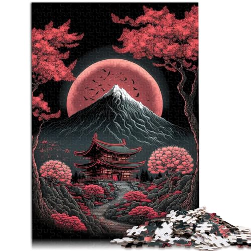 Puzzle für japanische Schreine für Erwachsene, 1000 Teile, 50 x 75 cm, Holzpuzzle für Erwachsene und Kinder ab 14 Jahren, Lernspielzeug, Familienspiele von BBVNFLIR