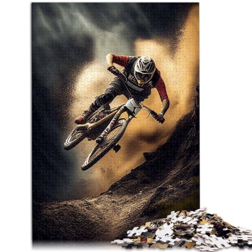 Puzzles Mountainbike-Downhill-Spaß, Puzzles für Erwachsene, 1000 Teile, 50 x 75 cm, geeignet für Erwachsene und Jugendliche ab 14 Jahren, Spielzeug-Wanddekoration von BBVNFLIR