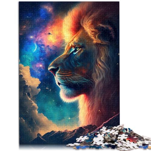 Puzzles für „König des Dschungels“, 1000-teiliges Puzzle, 50 x 75 cm, Holzpuzzle, geeignet für Erwachsene und Jugendliche ab 14 Jahren, interessante Puzzles zur Stressreduzierung von BBVNFLIR