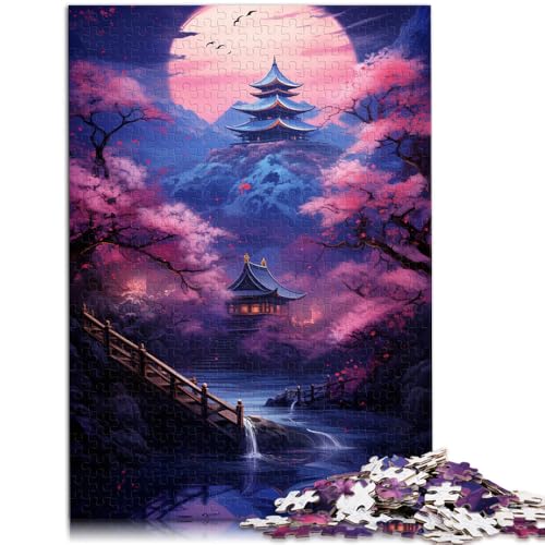 Puzzles für Erwachsene und Kinder, Kunst und Landschaft im japanischen Stil, Puzzle für Erwachsene, 1000 Teile, 50 x 75 cm, Holzpuzzle Erwachsene, Spielzeug-Wanddekoration von BBVNFLIR