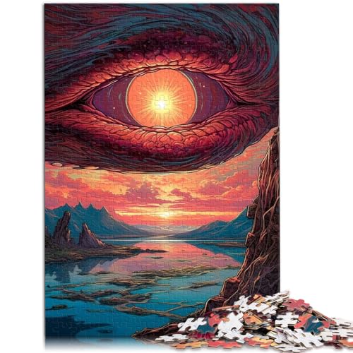 Spielzeug Puzzle Lernspiele „Im Auge des Drachen“ Puzzle für Erwachsene 1000 Teile 50x75cm Holzpuzzle für Jugendliche und Erwachsene Spiele Spielzeug Geschenk von BBVNFLIR