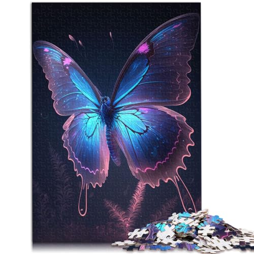 Spielzeug Puzzle Lernspiele Leuchtender Schmetterling Lustige Puzzles für Erwachsene 1000 Teile 50x75cm Holzpuzzle für Erwachsene & Kinder Erwachsene von BBVNFLIR