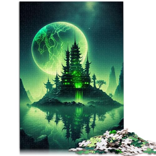 Spielzeug Puzzle Lernspiele Neon Fortress für Erwachsene 1000 Teile Puzzle Geschenke 50x75cm Holzpuzzle für Erwachsene Teenager Weihnachtsgeburtstagsgeschenke von BBVNFLIR