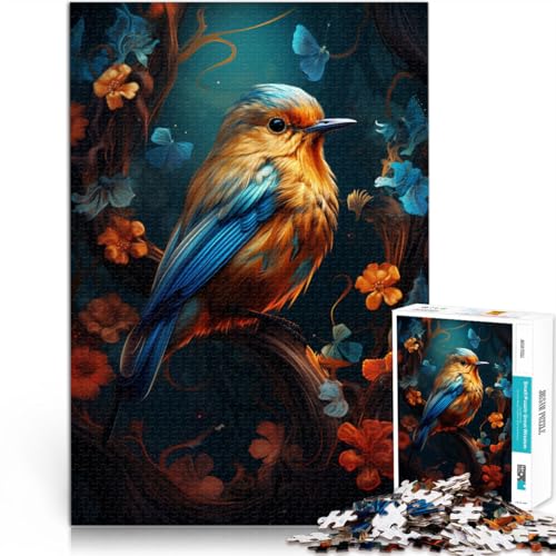 Spielzeug Puzzle Lernspiele Robin Colour 1000 Teile Puzzle für Erwachsene 50x75cm Holzpuzzle Geeignet für Erwachsene und Jugendliche ab 14 Jahren Heimdekoration von BBVNFLIR