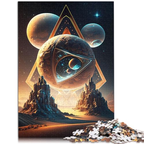 Spielzeug Puzzle Lernspiele Sanctuary Alien Landscape für Erwachsene 1000-teiliges Puzzle 50x75cm Holzpuzzle für Erwachsene Kinder Heimdekoration von BBVNFLIR