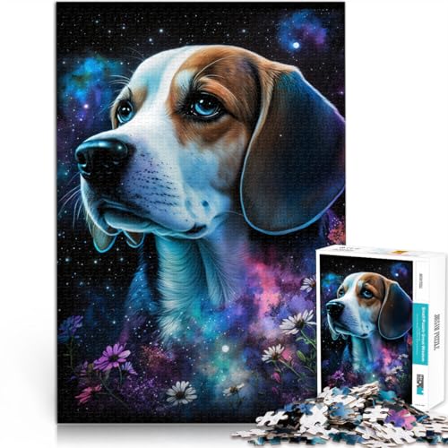 Spielzeug Puzzle Lernspiele Space Beagle Puzzle 1000 Teile 50x75cm Holzpuzzle für Erwachsene und Kinder ab 14 Jahren Anspruchsvolles Spielpuzzle von BBVNFLIR