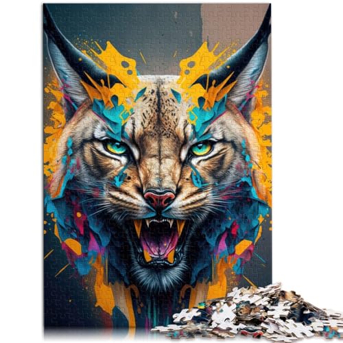 Spielzeug Puzzles Lernspiele Lynx Panorama Set Mitte 1000 Teile Puzzle 50x75cm Holzpuzzle für Erwachsene Kinder Lernspielzeug von BBVNFLIR