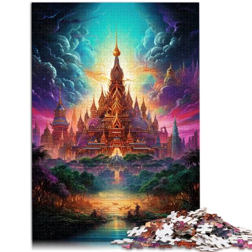 Teenager-Puzzle Großer Palast von Thailand, 1000 Teile Puzzle für Erwachsene, 50 x 75 cm, Holzpuzzle, geeignet für Erwachsene und Kinder ab 14 Jahren, Spiele, Spielzeug, Geschenk von BBVNFLIR