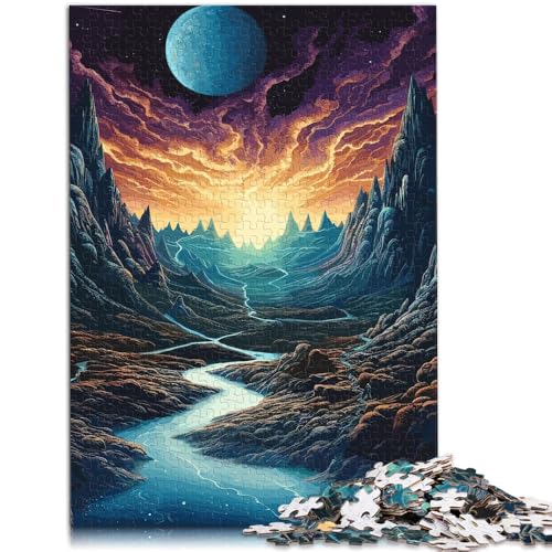 für Erwachsene Puzzle Berge und Planeten Puzzle für Erwachsene 1000 Teile 50x75cm Holzpuzzle für Kinder ab 14 Jahren Lernspiel für Erwachsene Kinder von BBVNFLIR