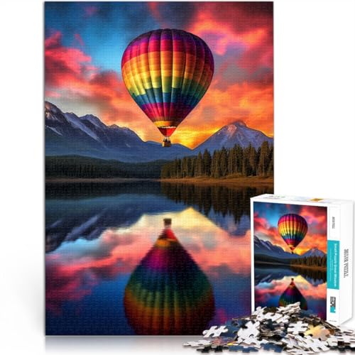 für Erwachsene Puzzle Heißluftballon Puzzle für Erwachsene 1000 Teile 50x75cm Holzpuzzle Teenager-Spiel Spielzeug für Erwachsene Familienpuzzle Geschenk von BBVNFLIR