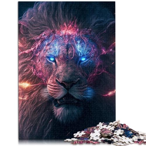 für Erwachsene Puzzle Löwe 1000 Teile Puzzle für Erwachsene Kinder 50x75cm Holzpuzzle für Erwachsene und Kinder ab 14 Jahren Spielzeug-Wanddekoration von BBVNFLIR