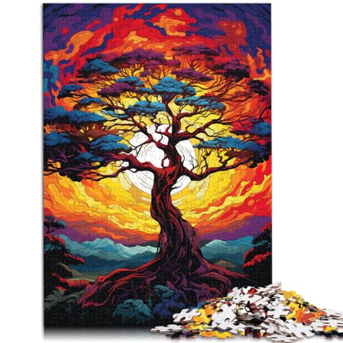 für Erwachsene Puzzle Pop Art Berge 1000 Teile Puzzle für Erwachsene 50x75cm Holzpuzzle Geeignet für Erwachsene und Kinder ab 14 Jahren Spielzeug Wanddekoration von BBVNFLIR