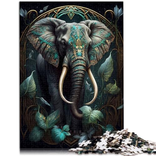 für Erwachsene Puzzles Fantasiewelt Elefant für Erwachsene 1000 Teile Puzzle Geschenke 50x75cm Holzpuzzle für Erwachsene Kinder ab 14 Jahren Lernpuzzle von BBVNFLIR