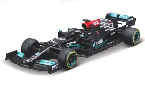 BBurago Race 18-38138 #77 kompatibel mit Mercedes AMG F1 W12 EQ Power+, No.77, Mercedes AMG Petronas F1 Team, Formel 1, V.Bottas, 2021, 1:43, Fertigmodell von Bburago