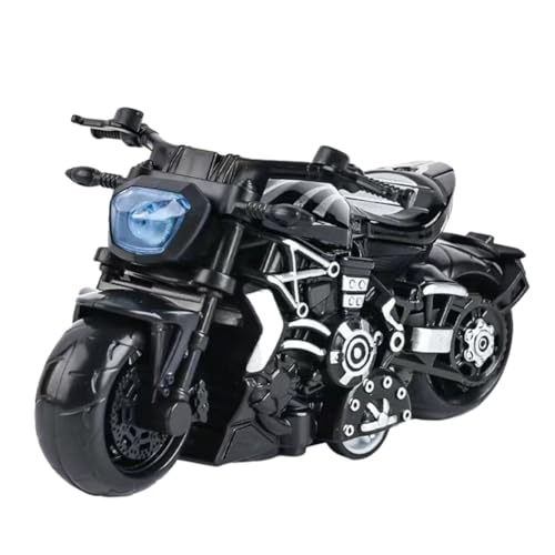 BCEDIGAD Schwarz Motorrad Toy,Legierung Motorrad Spielzeug,Hoch Simulation Motorrad Modell,Schwarz Motorrad Ornaments mit Lenkung und frei rollenden Rädern für Sammler Jungen -10.5 * 6.5 cm von BCEDIGAD