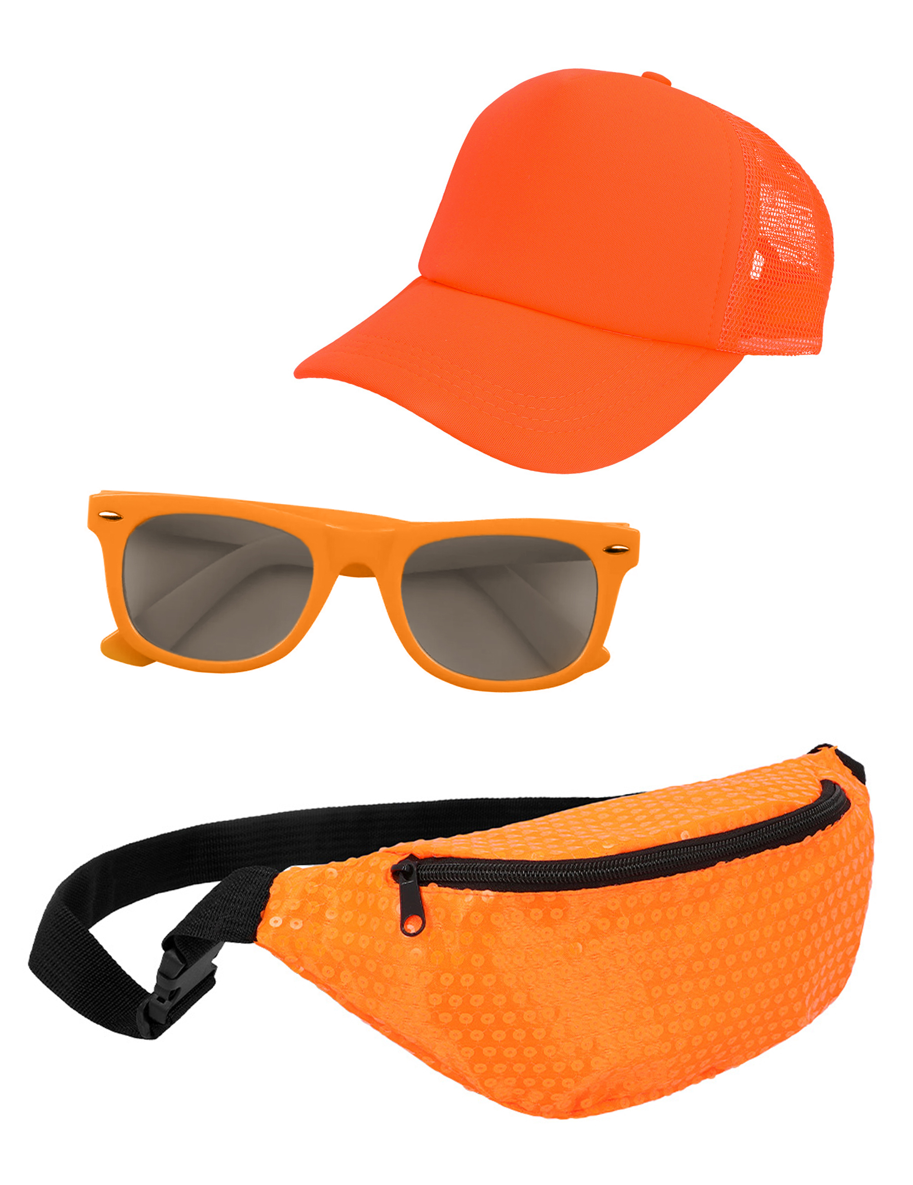 80er Jahre Accessoire Set orange von BCI