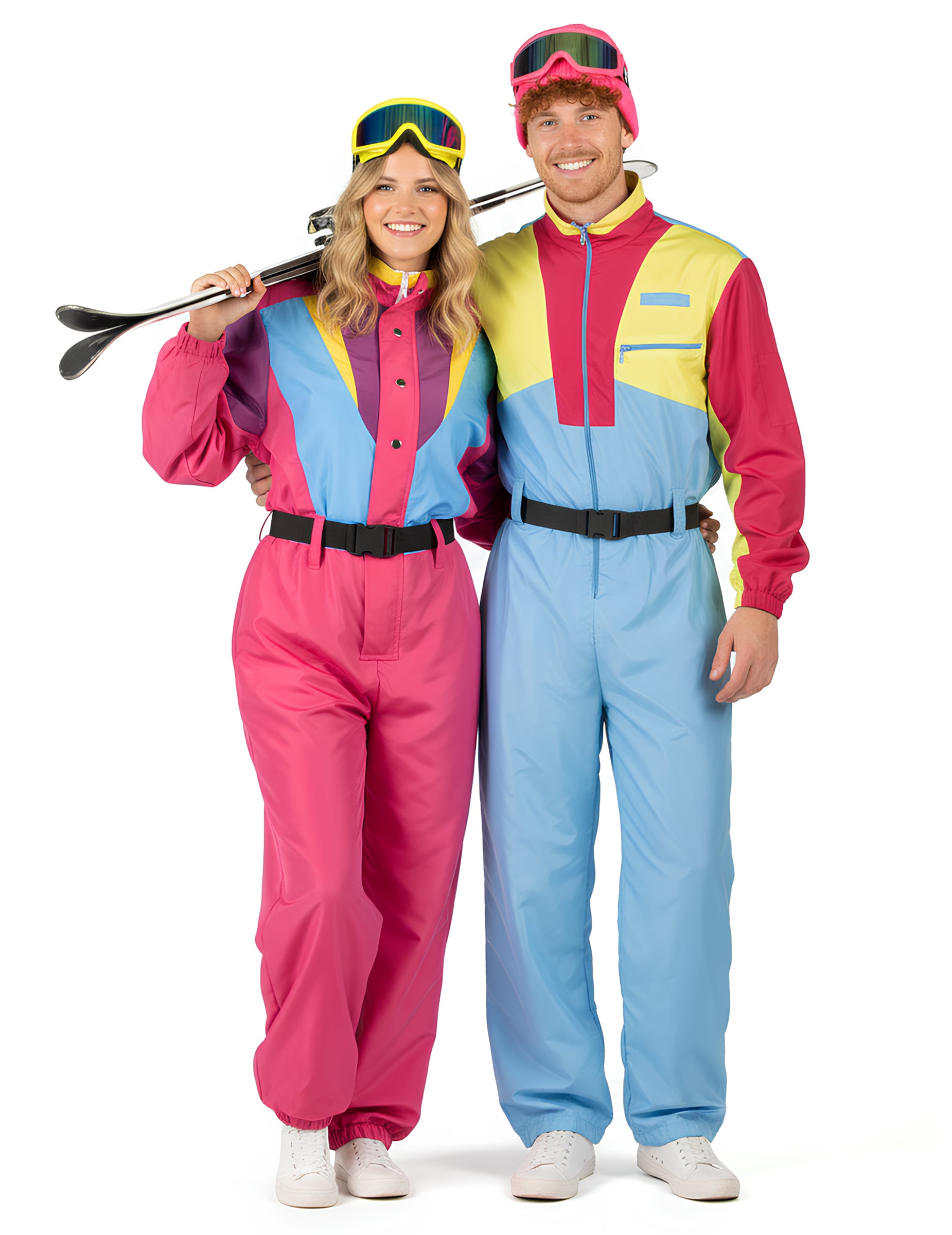 80er Jahre Ski-Kombi Partnerkostüm für Erwachsene 80er Jahre Ski-Kombi Partnerkostüm für Erwachsene von BCI