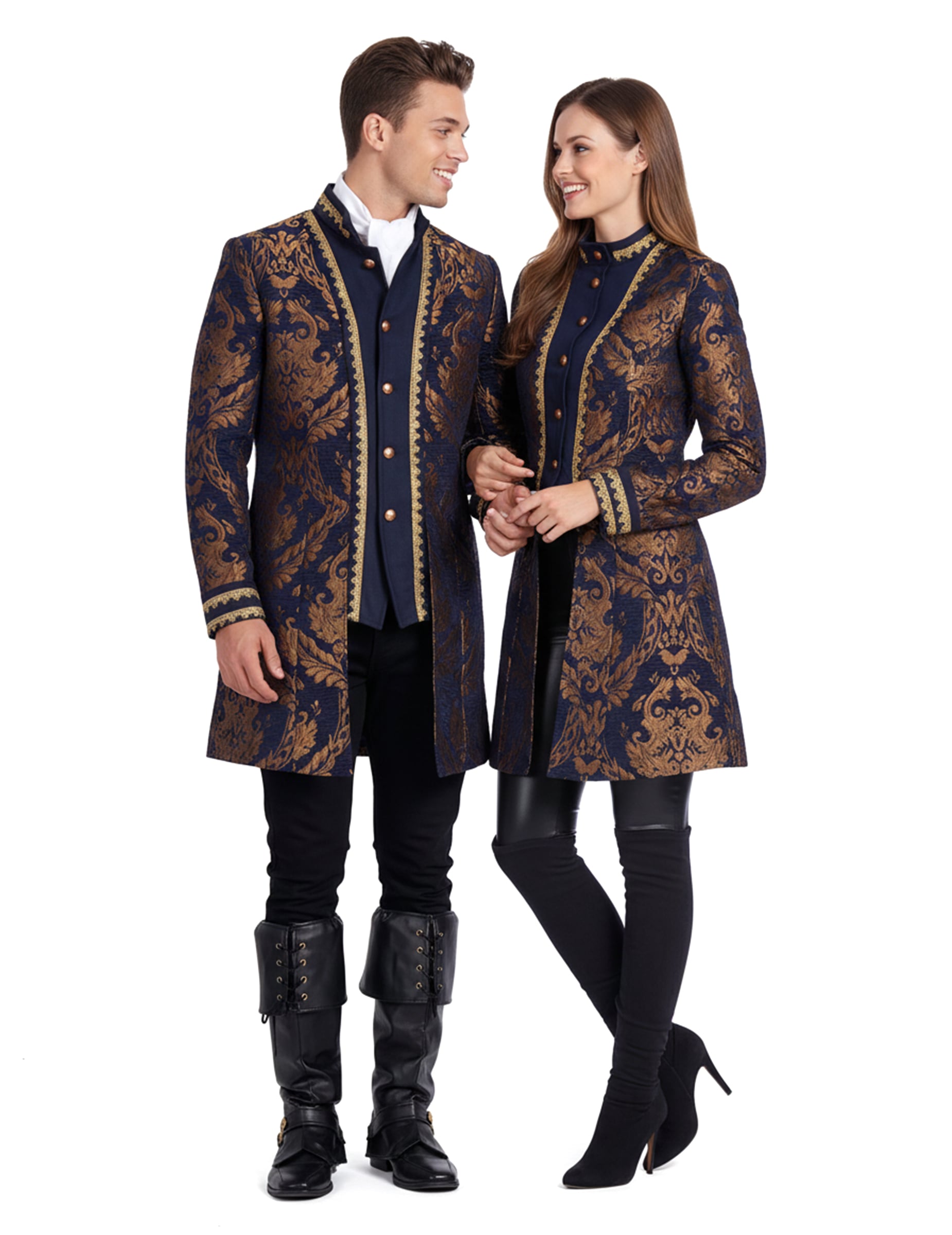 Blaues barockes Partnerkostüm für Erwachsene Blaues barockes Partnerkostüm für Erwachsene von BCI