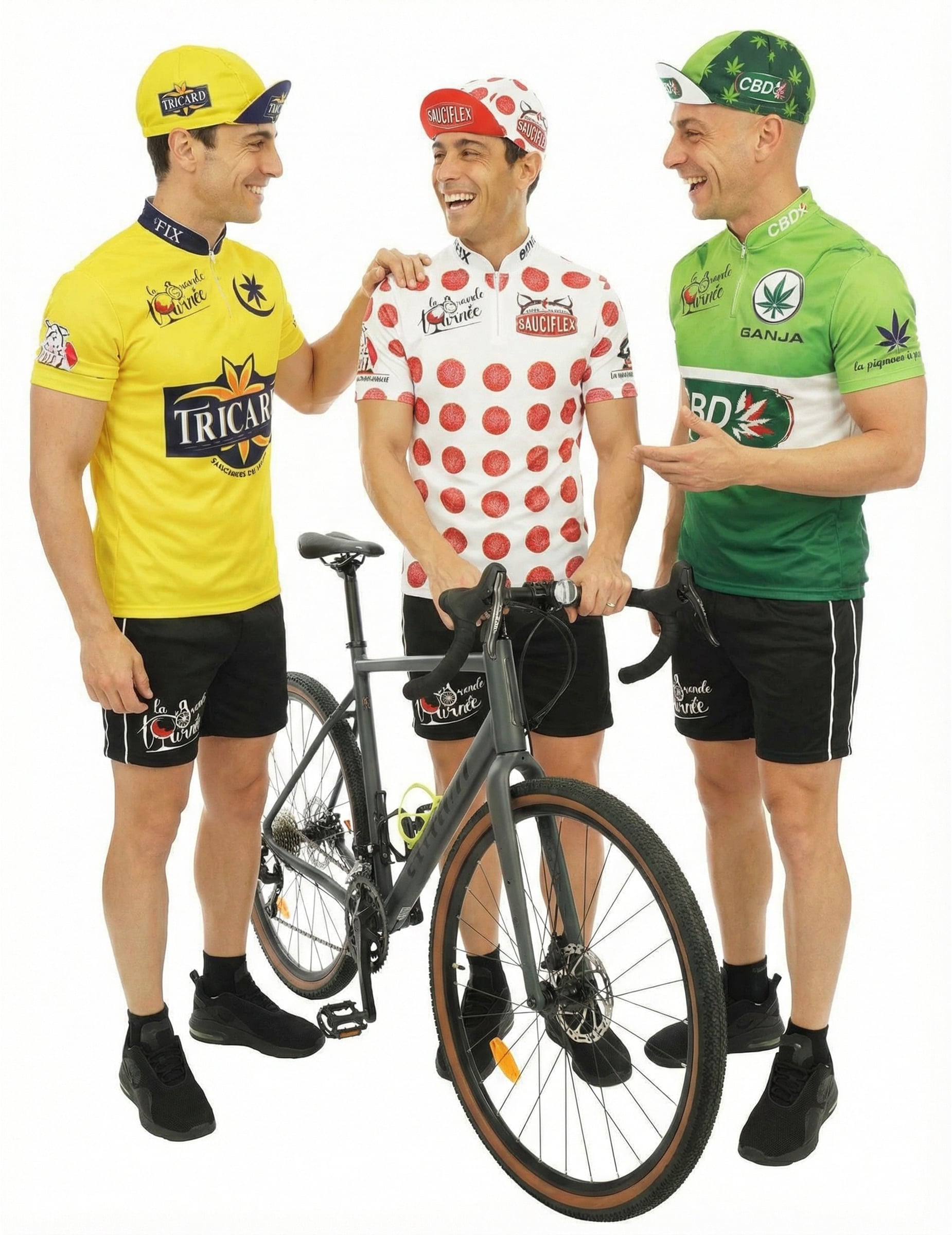 Humoristisches Radfahrer-Gruppen-Kostüm für Erwachsene Humoristisches Radfahrer-Gruppen-Kostüm für Erwachsene von BCI