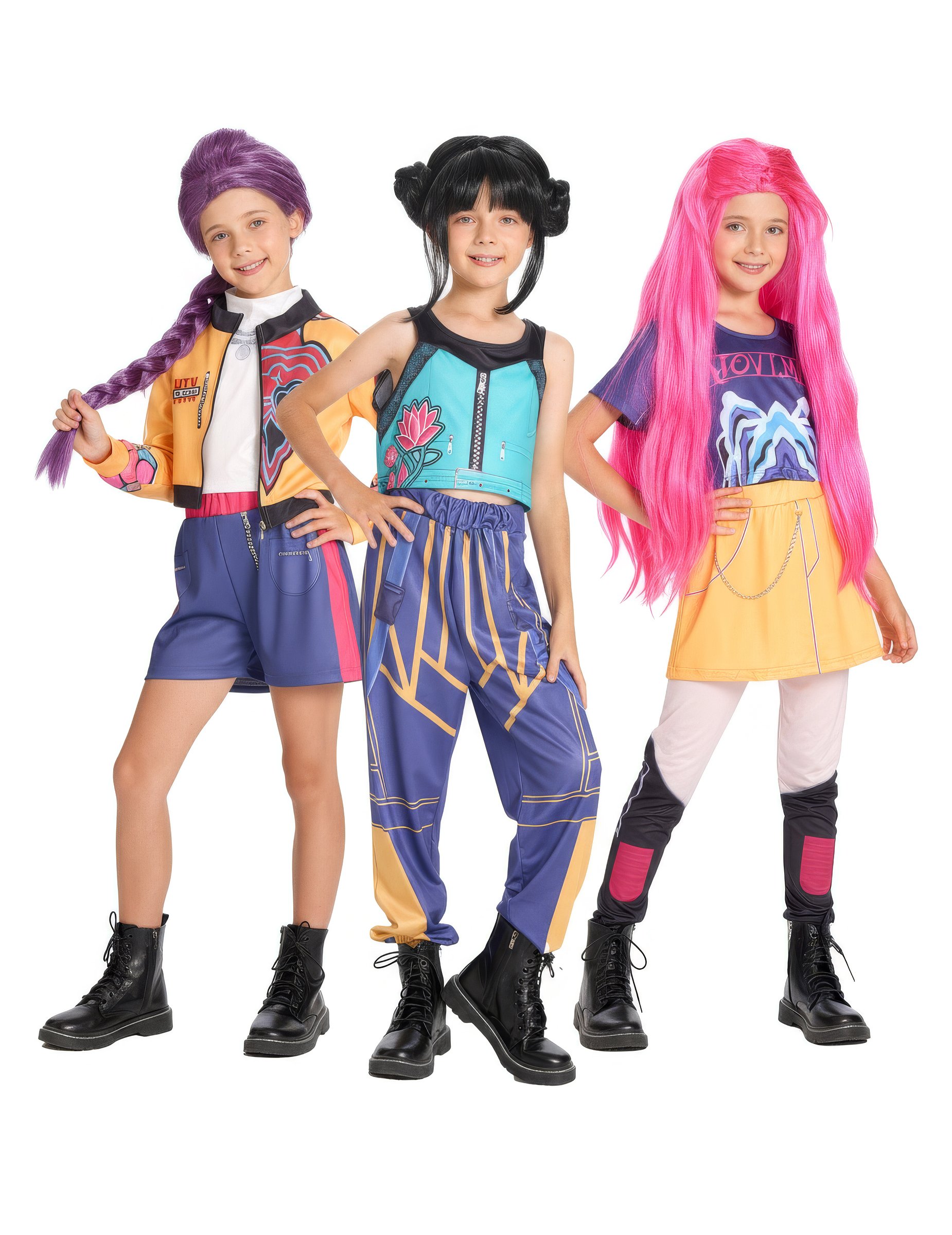 K-Pop Demon Hunter-Gruppenkostüm für Kinder K-Pop Demon Hunter-Gruppenkostüm für Kinder von BCI