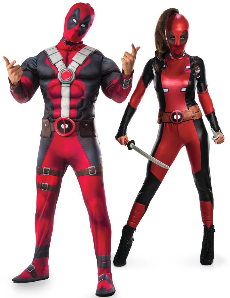 Paarkostüm Deadpool und Lady Deadpool Erwachsene von BCI