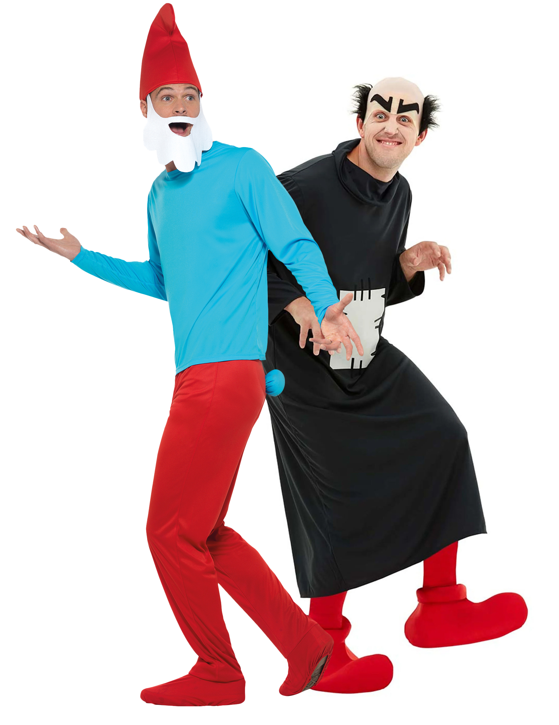 Paarkostüm Papa Schlumpf und Gargamel für Erwachsene Paarkostüm Papa Schlumpf und Gargamel für Erwachsene von BCI