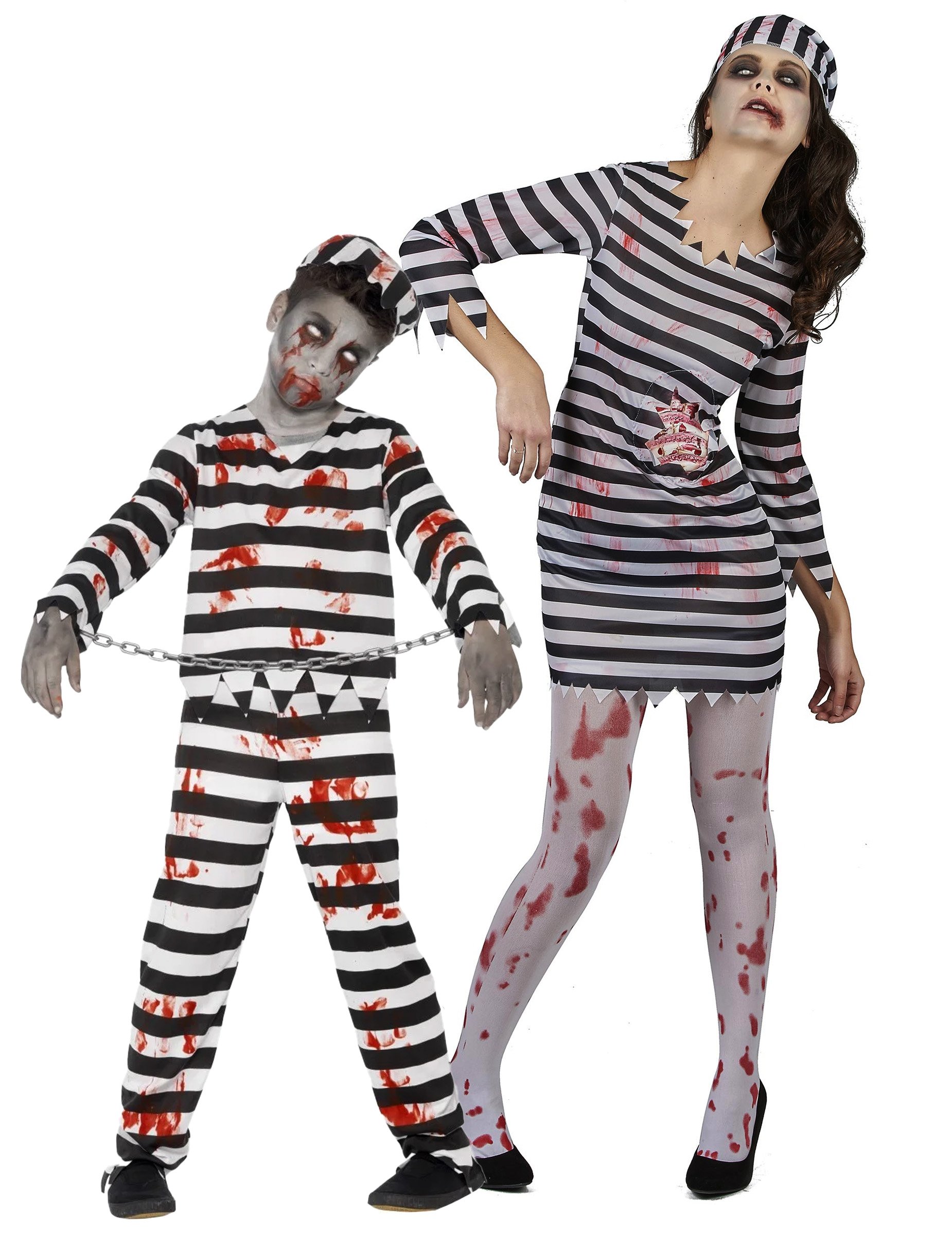 Paarkostüm Zombie Gefangene für Erwachsene und Kind Paarkostüm Zombie Gefangene für Erwachsene und Kind von BCI