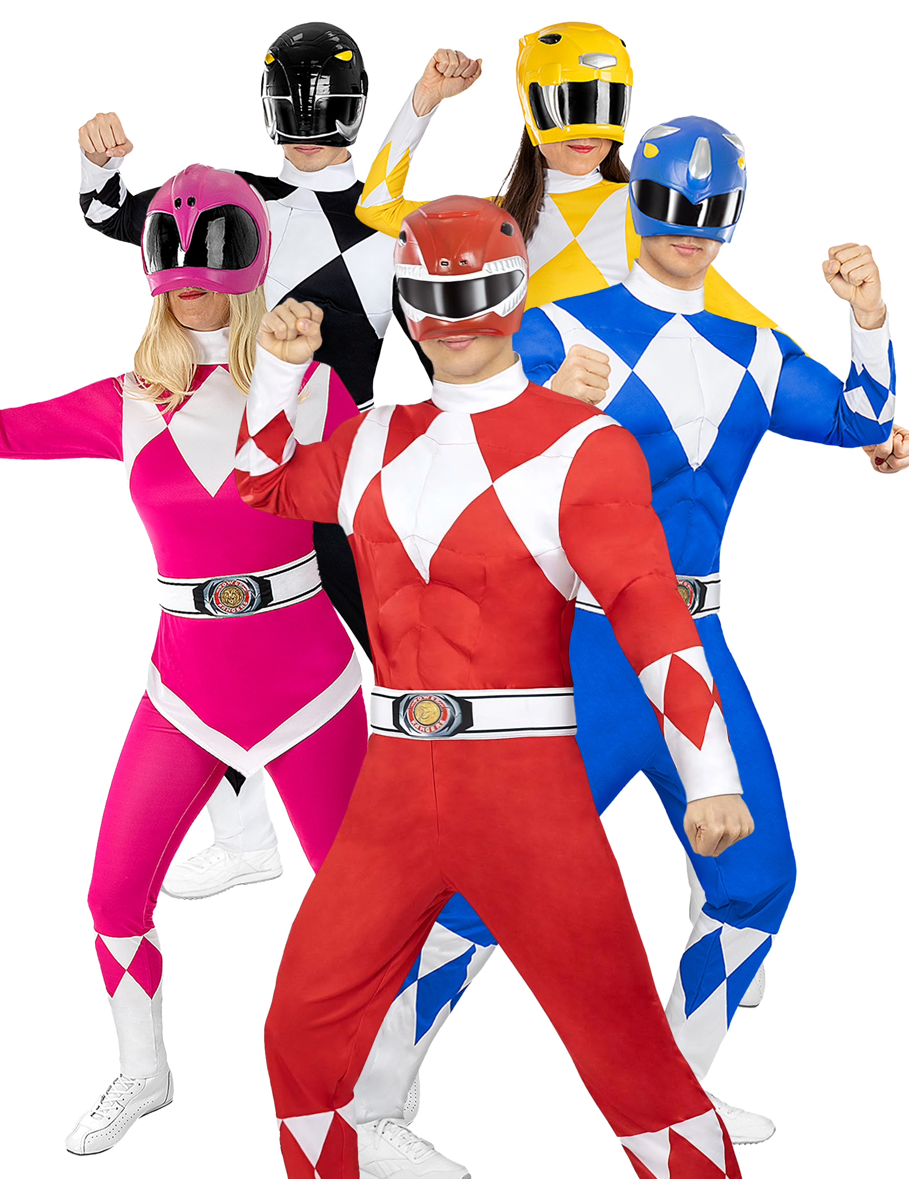 Power Rangers Gruppenkostüm 5 Kostüme von BCI