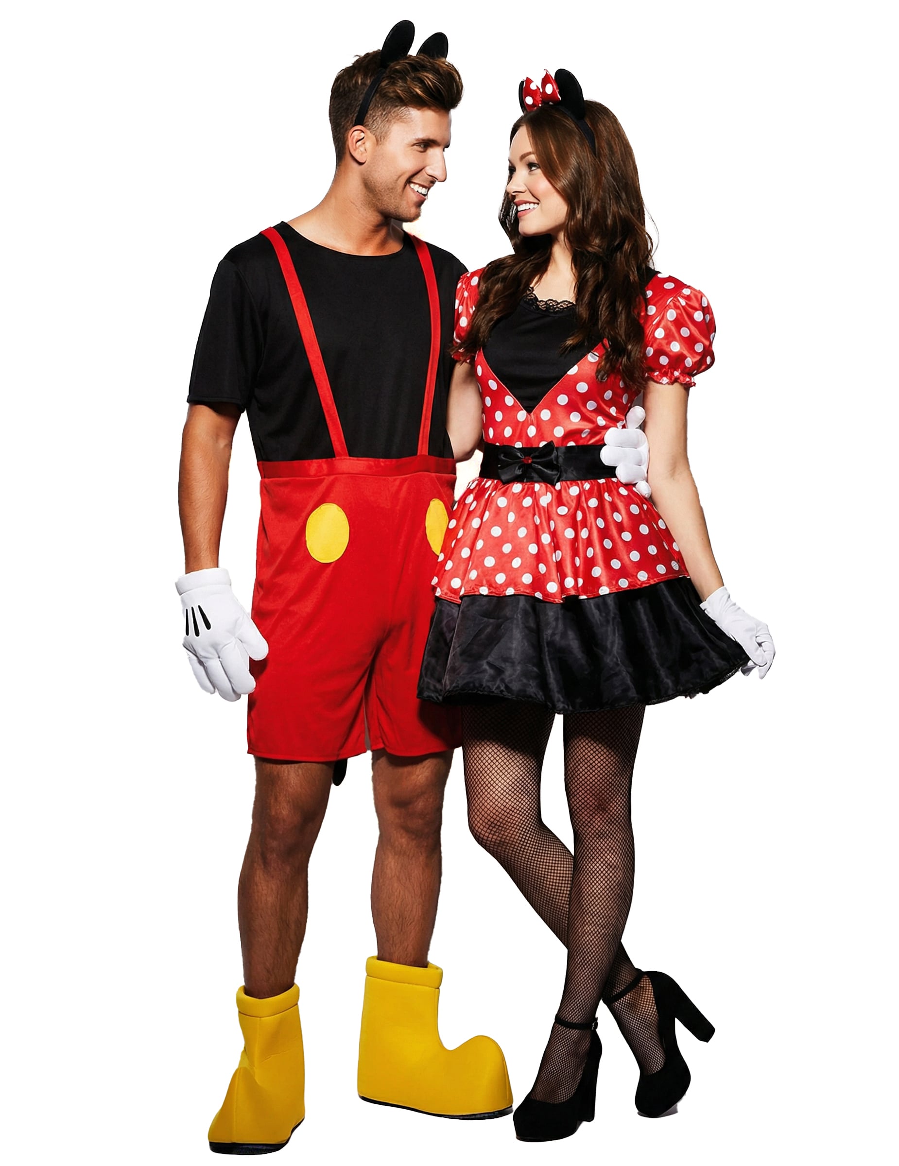 Rot gepunktetes Mäuse-Partnerkostüm für Erwachsene Rot gepunktetes Mäuse-Partnerkostüm für Erwachsene von BCI