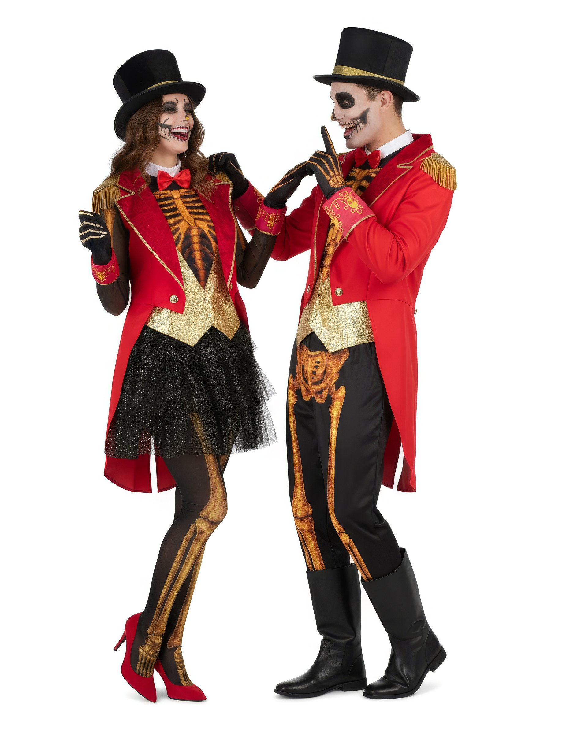 Skelett Paarkostüm Monsieur und Madame Loyal für Erwachsene Skelett Paarkostüm Monsieur und Madame Loyal für Erwachsene von BCI