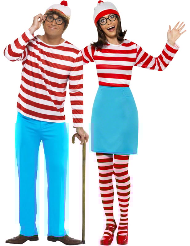 Wo ist Walter?-Paarkostüm für Erwachsene Karneval rot-weiss-blau Wo ist Walter?-Paarkostüm für Erwachsene Karneval rot-weiss-blau von BCI