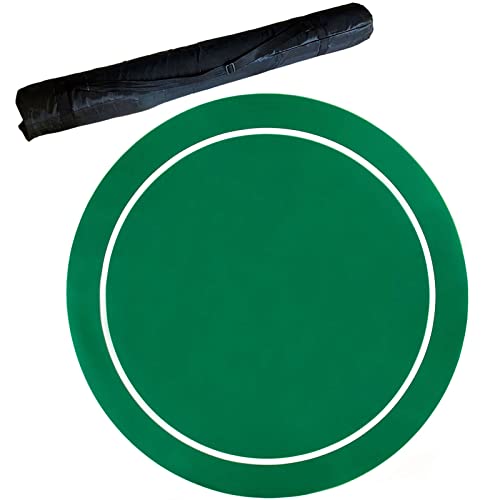 BCJMKDX Poker-Matten. Professionelle Pokermatte mit Tragetasche, Tisch-Casino-Filz-Layout for Karten, Pokerspiele(Green,54inch) von BCJMKDX