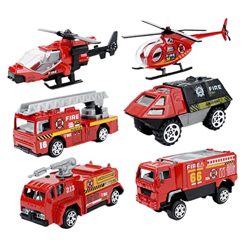 BCOATH 1 Auto Model Feuerwehrauto Spielset Geburtstagsparty-Zubehör für Feuerwehrautos Kinder Feuerwehrauto Kinder puppenwagen Modelle Spielzeuge Mini Feuerwehrauto Spielzeug Kunststoff von BCOATH