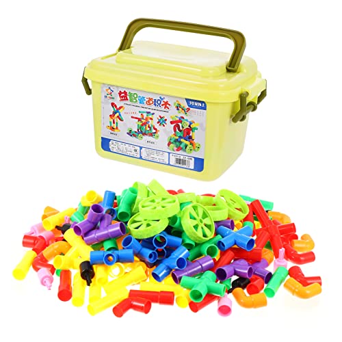 BCOATH 1 Blöcke Röhrenspielzeug für Kinder Kind stapelt Spielzeug Kinderspielzeug Kinder Spielzeug Kid Toys Bausteine Spielzeuge Kinder baustein Früherziehungsspielzeug Plastik Colorful von BCOATH