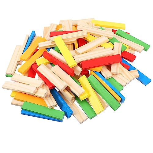 BCOATH 1 Holzblock Montessori-Lernspielzeug Gehirnspielzeug Kinder Holzspielzeug Kinder Puzzle Kleinkindspielzeug Stapler Spielzeug Kinder stapeln Blockspielzeug Holzbausteine hölzern von BCOATH