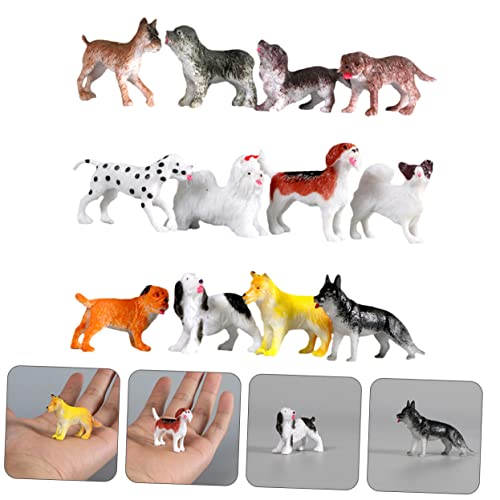 BCOATH 1 Miniatur-Hundemodell Hundefiguren Spielzeug Minispielzeug für Kinder Mini-Spielzeug Kinderspielzeug Kinder Spielzeug Spielzeuge Simulationshundemodell Mini-Hundemodell Vinyl von BCOATH