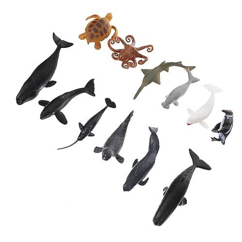 BCOATH 1 Prähistorische Tiermodelle Meerestiermodell Spielzeuge Spielzeug Für Unterwasserlebewesen Meerestierfiguren Meereslebewesen-Figuren Wasserspielzeug Für Kinder Colorful Plastik von BCOATH